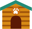 Dog House With Paw Print