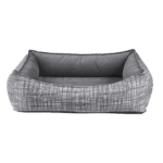 gray colored dog bed